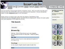 Tablet Screenshot of discountlaserdisc.com
